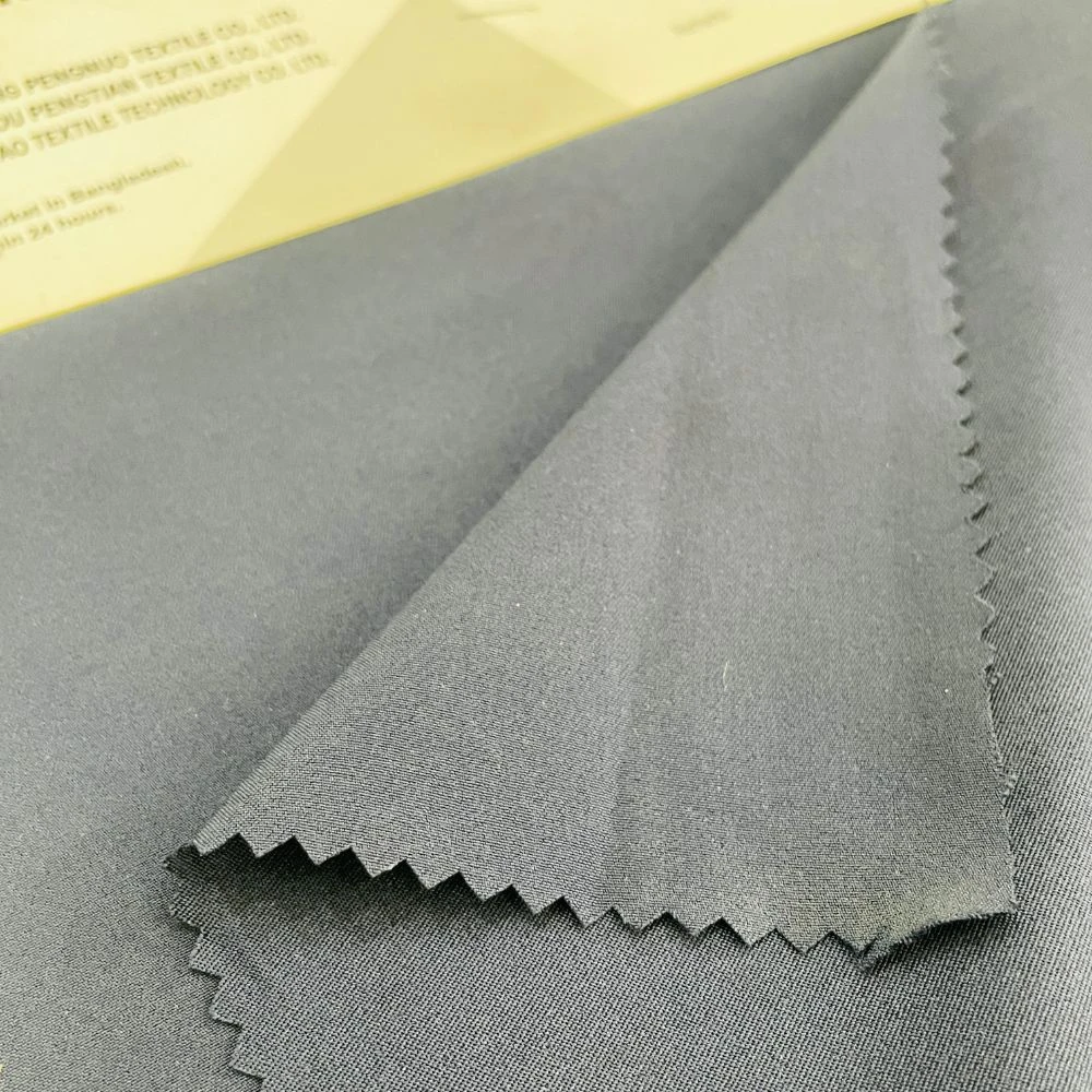 Blue Polyester Spandex 4 Way Stretch Fabric