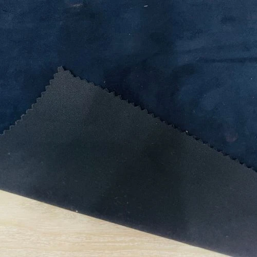 100% Polyster Suede Bonded with Interlock