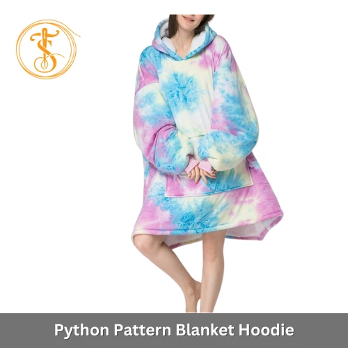 Pink Tie Dye Blanket Hoodie