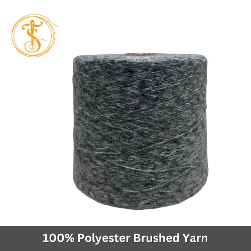 100% Polyester Brushed Yarn