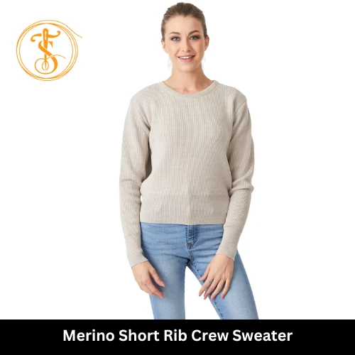 Heavyweight Merino Ribbed Crew Sweater