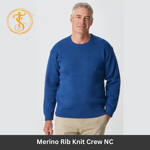 Men's Heavyweight Merino Ribbed Crew Sweater