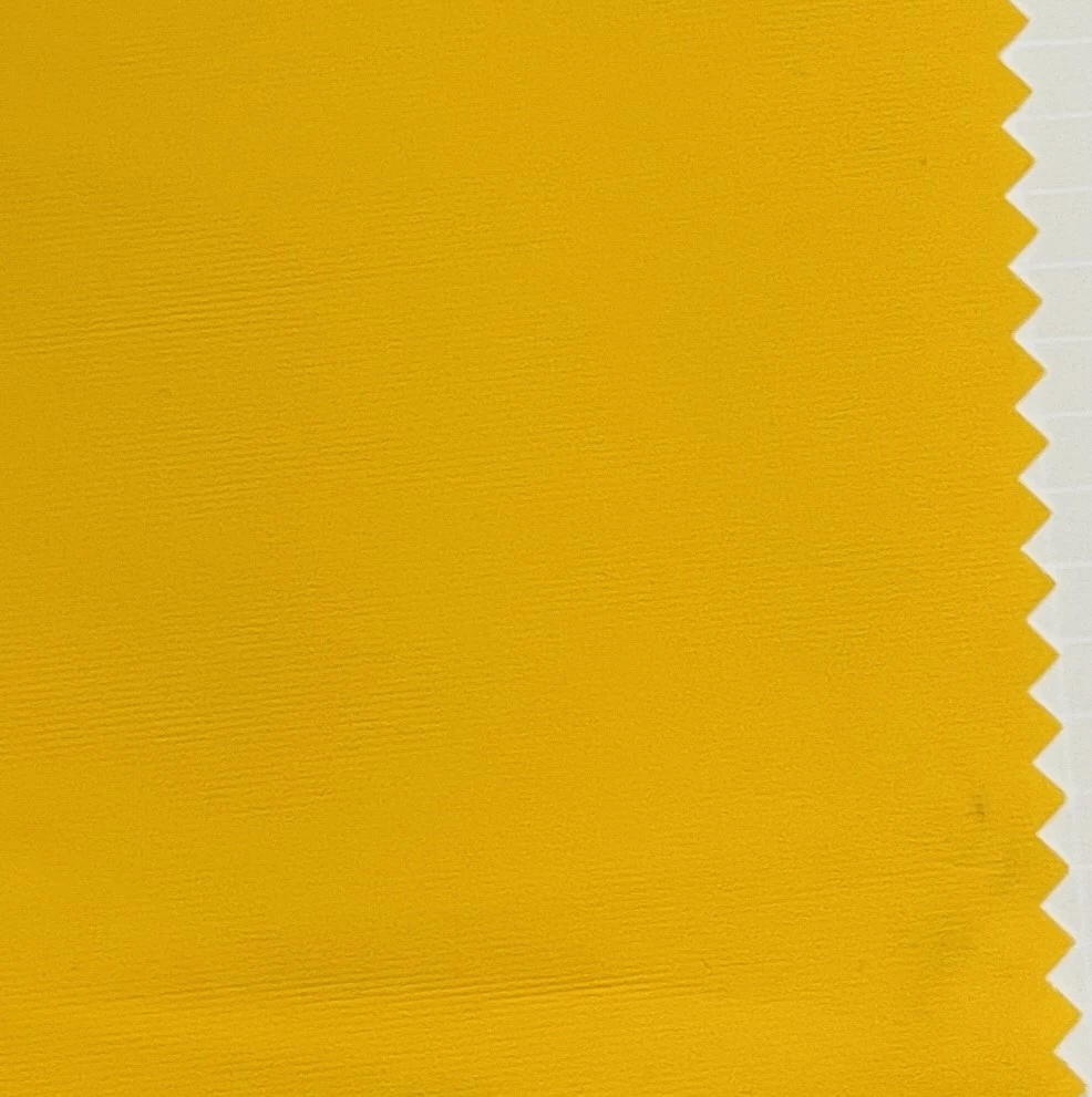 100% Polyester PU Fabric Yellow